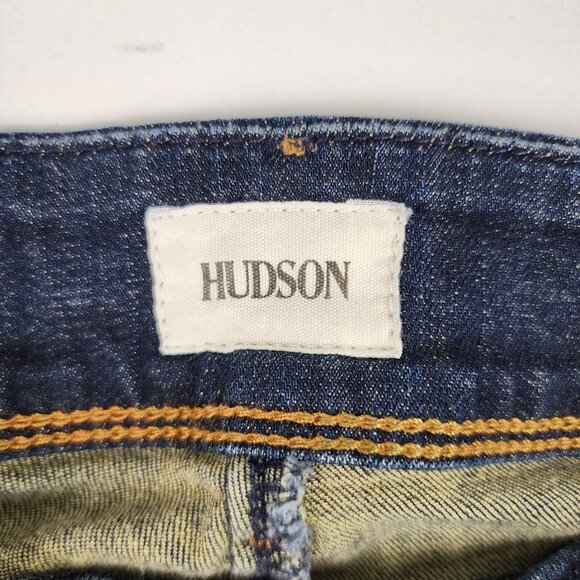 Hudson Jeans Womens 30x32 Blue Collin Flap Pocket Skinny Denim - Picture 4 of 10